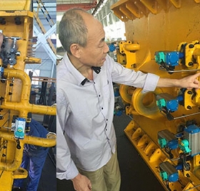 Gaocheng Technology installs pneumatic butterfly valve for equipment of Shanggong Machinery Co., Ltd.