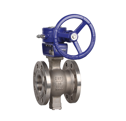 Flanged V-type worm gear ball valve ZMVQ47H