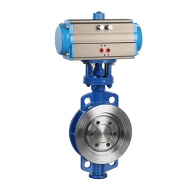 Wafer type hard seal pneumatic butterfly valve ZMAD73H-16C