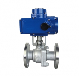 Q941F stainless steel flange electric ball valve