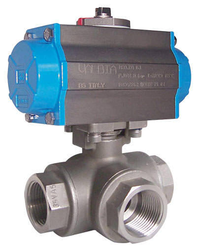 High pressure pneumatic ball valve