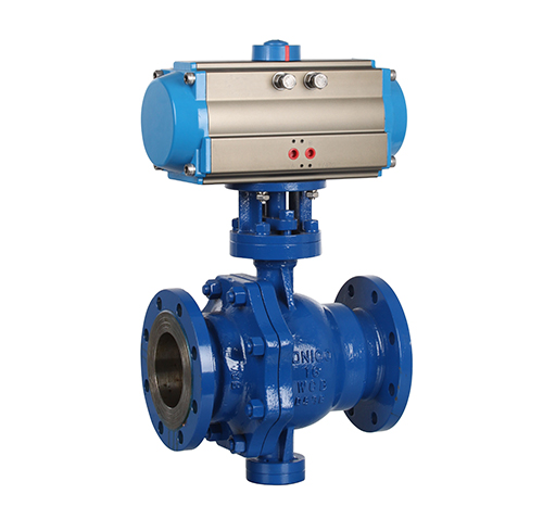 Fixed pneumatic ball valve features