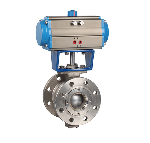 Flange V-type pneumatic ball valve features