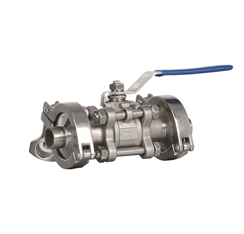 Manual quick-loading ball valve